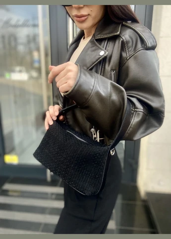 Молодіжна сумка з плетенї замші чорна 1811 5025-4620 ARTiS Bags Сумка (328083050)