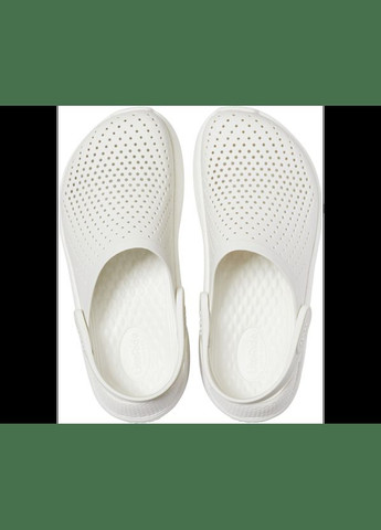 Белые сабо literide clog m10w12-43-28 см almost white 204592 Crocs