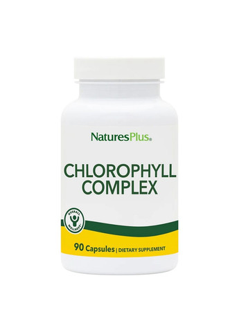 Натуральная добавка Chlorophyll Complex, 90 капсул Natures Plus (293342154)
