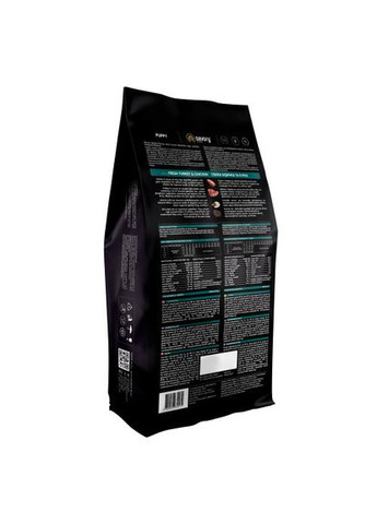 Сухой корм Puppy для щенков всех пород, со свежей индейкой и курицей, 12 кг. Savory (362583112)