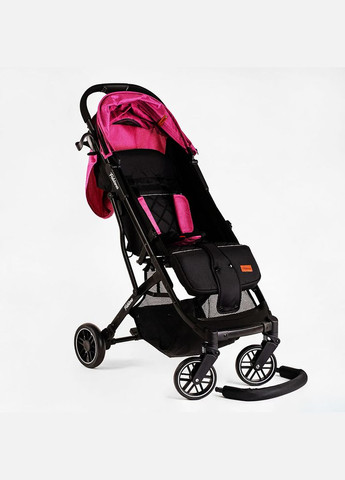Коляска прогулочная детская Fabiana (телескопическая ручка). Pink and black 118440 Joy (340911348)