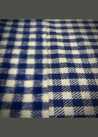 Пальтова тканина в клітку синя No Brand (329744048)
