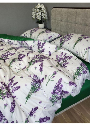 Постельное белье LAVENDER GREEN, сатин PREMIUM Семейный размер, наволочки 70/70 No Brand (364218270)