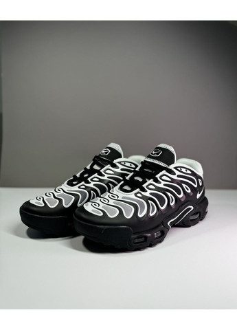 Чорні Осінні кросівки чоловічі nike tn black white найк аір макс тн плюс No Brand