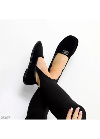 Черные черные мокасины No Brand