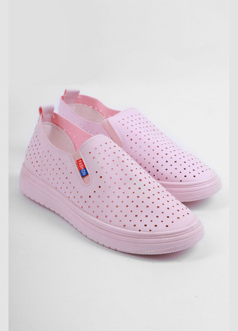 Мокасини жіночі рожевого кольору на шнурівці Let's Shop (293939487)