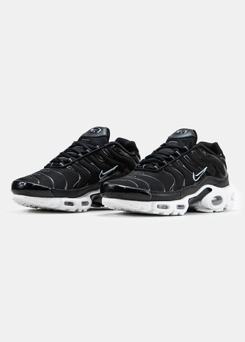 Черные демисезонные кроссовки мужские и женские nike air max tn plus black | найк аир макс тн плюс черные No Brand