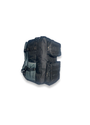 Рюкзак тактичний 26051 два відділи 2фронт кишені бічні кишені(якість) 50 л Розмір 50*32*21 см, чорний BagWay (285814896)