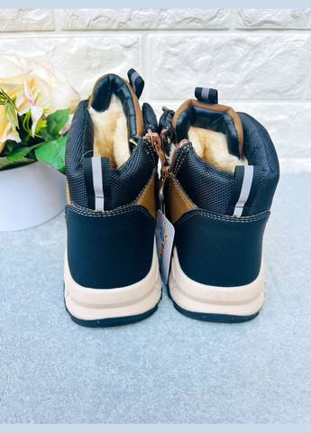 Горчичные зимние ботинки для мальчиков Bessky