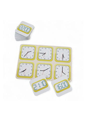 Гра навчальна настільна "Лото вивчаємо час" колір різнокольоровий CB-00287085 УМНЯШКА (364823217)