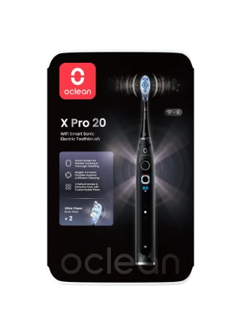 Умная зубная электрощетка X Pro 20 Electric Toothbrush Black (6970810556940) Oclean (360394884)