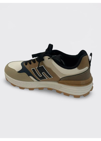 Коричневі Осінні чоловічі кросівки демісезонні коричневі (1801) SOLLETA