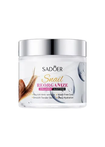 Нічна маска для обличчя Snail Reorganize Collagen зволожуюча, омолоджуюча 110 г SADOER (395956480)