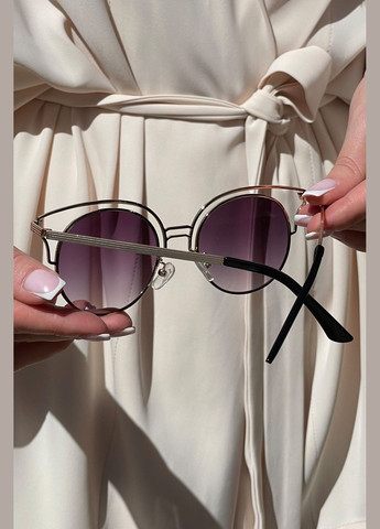 Окуляри жіночі золотистого кольору Let's Shop (299146776)