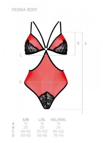 PEONIA BODY red L/XL Passion (303897651)