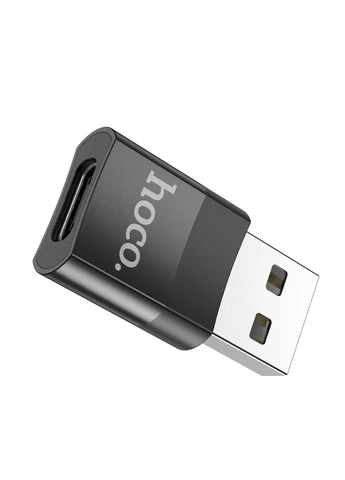 Адаптер UA17 USB Male to Type-C female USB2.0 adapter Black Hoco (380482571)