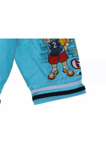 Бриджи для мальчика трикотажные Баскетбол бирюзовые 86 см (31354) BABYKROHA (297200349)