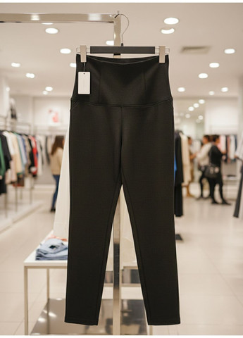 Женские демисезонные брюки с завышенной талией FV-122943-2 Черный Forza Viva (363261570)