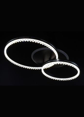 Люстра світлодіодна стельова LED світильник для квартири на стелю лед з пультом 26522 Чорний 12х40х61 см. Sunnysky (364758451)