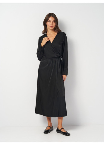 Черное кэжуал платье для кормящих мам H&M однотонное