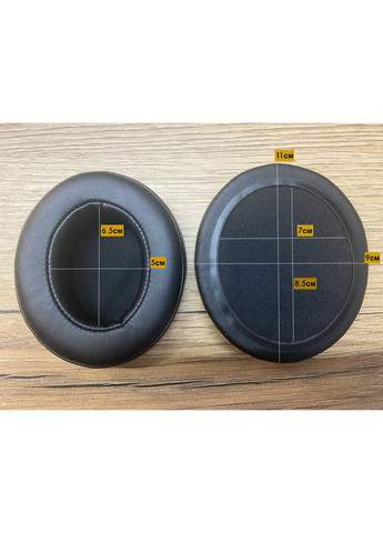 Амбушюры универсальные с эффектом пятки для наушников овальные 11х9 см No Brand (361147816)