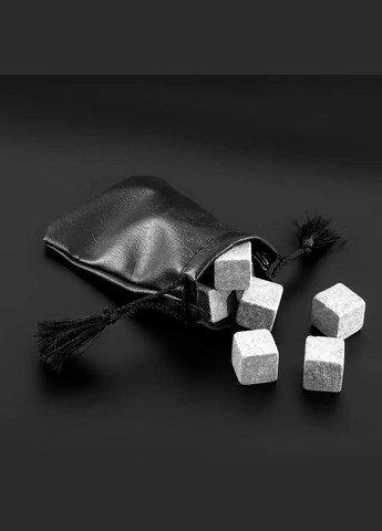 Подарунковий набір для віскі охолоджувальне каміння з бокалами Bohemia Diamond у чорному кольорі 280 мл Handmade WS204 (342745327)
