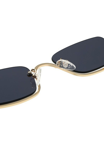 Сонцезахисні окуляри напівободкові Luxury GG чорні із золотом No Brand (294206975)