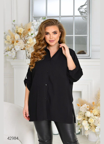 Черная повседневный рубашка Liton