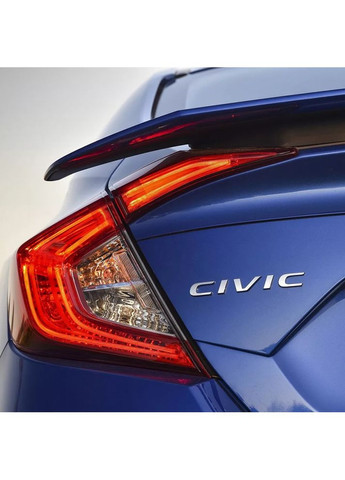Емблема напис (для ) роздільна ХРОМ 140х20мм на скотчі Honda Civic (369609978)