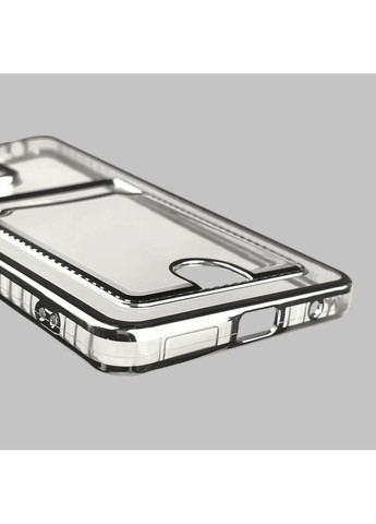 Чохол для Redmi Note 10 Pro 4G зі срібною окантовкою з кишенькою для карток на сяомі редмі нот 10 про срібний Xiaomi (366021487)