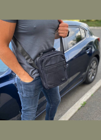 Сумка через плечо барсетка мужская черная мессенджер City ST Jingpin (302316657)