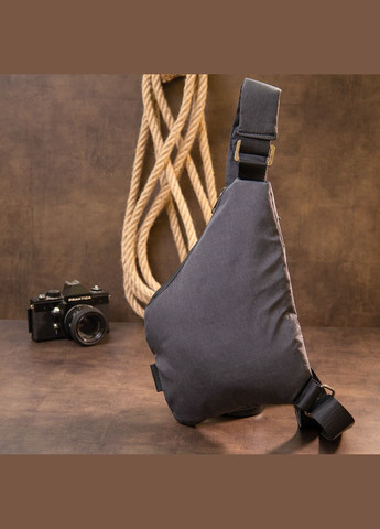Сумка слинг мужская через плечо нейлоновая серая 20558 Vintage (362417989)