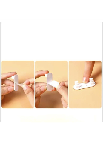 Органайзер-Фіксатор кабелю стяжка тримач кліпса зажим подовжувача самоклеючий 10 шт Білий Lencent (358935030)