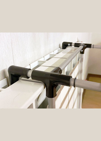 Регульована 2-поверхова металева сушарка для взуття та дрібних речей на батарею опалення Trol-2 Metaplant (300854236)