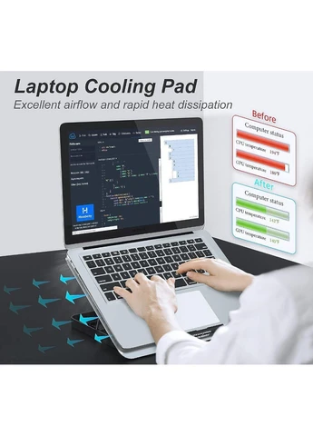 Охлаждающая подставка для ноутбука 15.6 дюймов A-18 2xUSB Black IceCoorel (399926137)