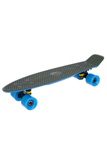 Скейтборд пластиковий RUBBER SOFT TWIN FISH 22in двокольорова дека (зелений-синій) (SK-410-3) Penny (361437419)