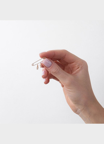 Золота шпилька Хлопчик і дівчинка (фіаніти) зак00322 Oniks (264022398)