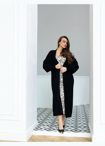 Черный демисезонный кардиган Larionoff