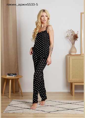 Прозорий жіночий комплект майка та брюки Pijamoni