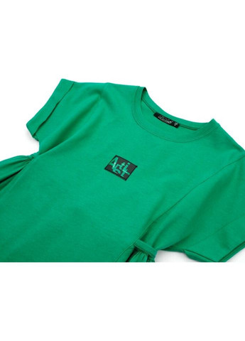 Зелёное платье трикотажное (3557-152g-green) BLUELAND (300625106)