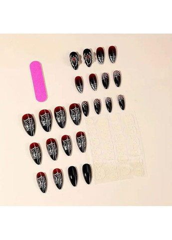 Накладные ногти с клеем и пилой 24 шт, набор накладных ногтей. No Brand (370290444)