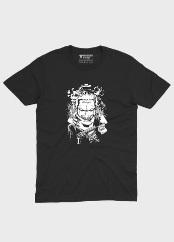 Чорна літня жіноча футболка odno з принтом суперзлодія - джокер m (ts001-1-bl-006-005-016-f) Modno