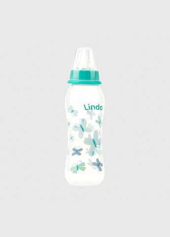 Бутылка круглая LI145 с силиконовой соской Lindo (286420473)