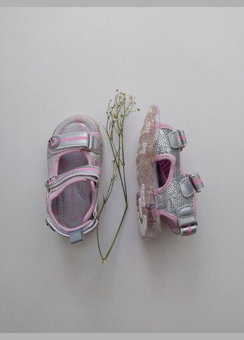 Дитячі босоніжки з підсвіткою 23 р 15 см сірий артикул Б270 Lilin Shoes (292395239)