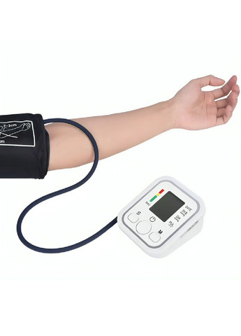 Автоматичний тонометр для вимірювання тиску з блоком пам'яті індикатором аритмії 11.5х9.6х5.9 см (480036-Prob) Unbranded (328512099)