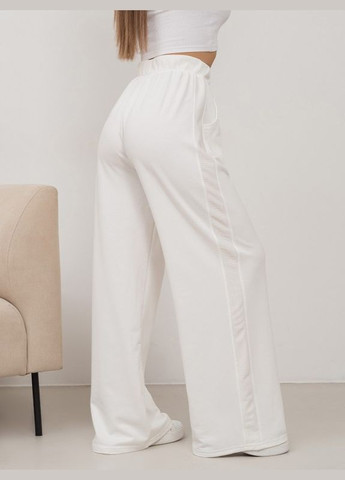 Молочные трикотажные штаны с лампасами ISSA PLUS (280899088)