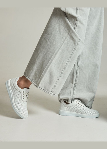 Кроссовки перфорированные белые кожа ALTURA белые лето (289719700)