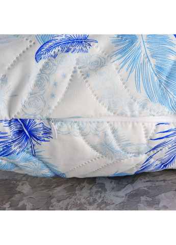 Стегана подушка 50х70 із штучного лебяжого пуху на замку від українського виробника 55096 Moda (368783965)