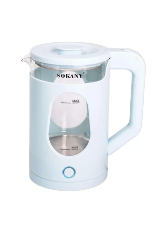 Электрочайник бытовой 2.3 л дисковый с автоотключением SK-SH-1071BL Sokany (401997322)