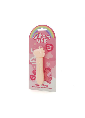 Вибратор-единорожка USB Bullet – Heart Throb, виброшар, USB-зарядка Unihorn (369609800)
